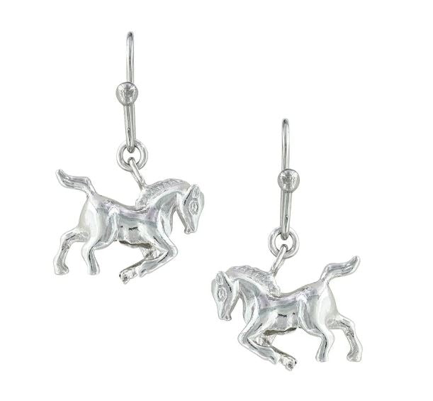 Montana Silversmiths Prancing Horse Earrings
