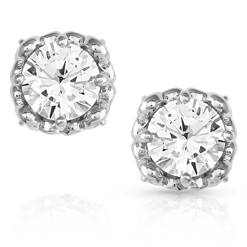 Montana Silversmiths ER5465 On the Edge Crystal Post Earrings