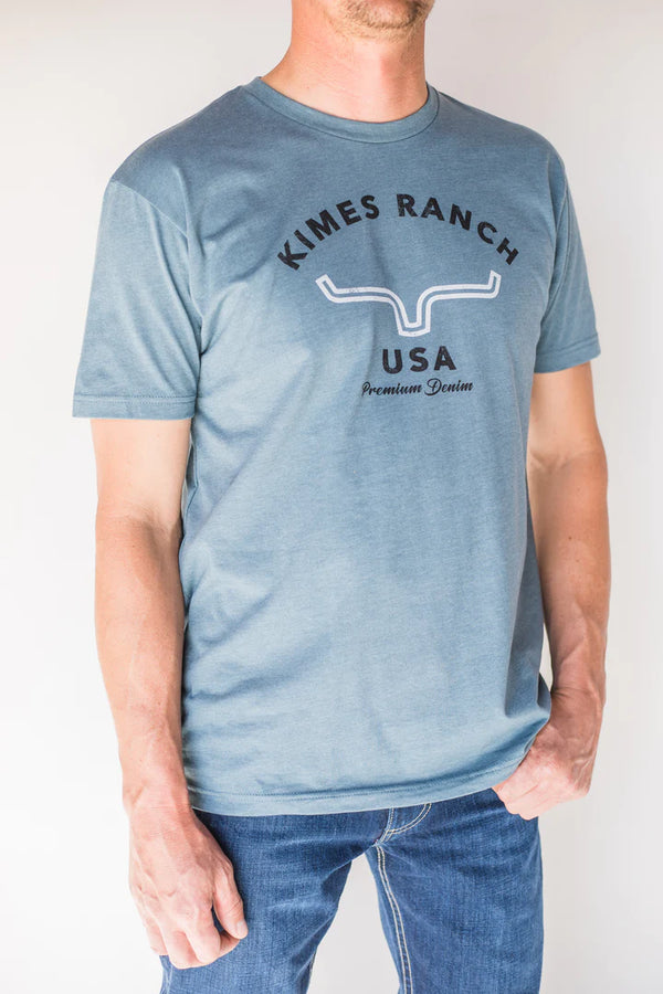 Kimes Ranch Men's Arch Indigo T-Shirt