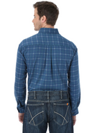 Men's Wrangler FR133RB Plaid FR Flame Resistant Long Sleeve Work Shirt CLOSEOUT