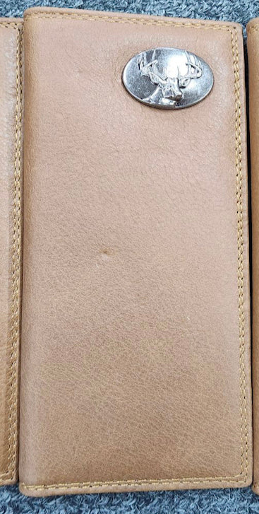 Top Notch Accessories 407CF Coffee Deer Concho Smooth Wallet