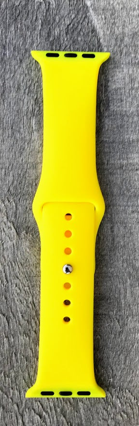 Apple Watch 15345-Yellow Silicone Band