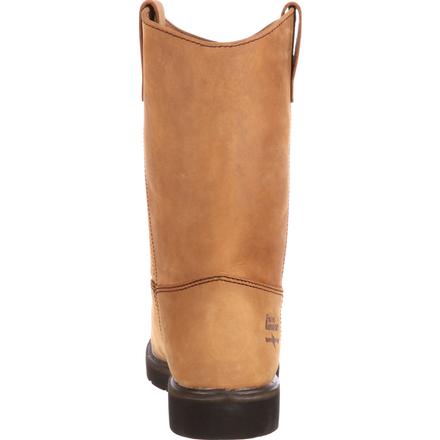 Georgia G4432 Men's 11" Farm and Ranch Wellington Pull On Wedge Sole Boot