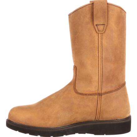 Georgia G4432 Men's 11" Farm and Ranch Wellington Pull On Wedge Sole Boot