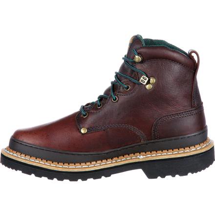 Georgia G6374 Men's 6" Steel Toe Lace Up Soggy Brown Boot