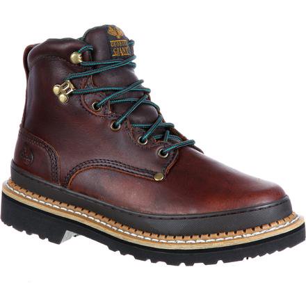 Georgia G6374 Men's 6" Steel Toe Lace Up Soggy Brown Boot (SHOP IN-STORE TOO)