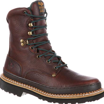 Georgia G8274 Men's 8" Lace Up Soggy Brown Boot (SHOP IN-STORE TOO)