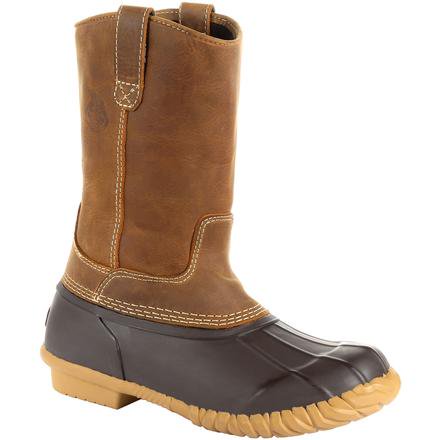 Georgia GB00276 Unisex 10" Marshland Pull-On Duck Boot (SHOP IN-STORES TOO)