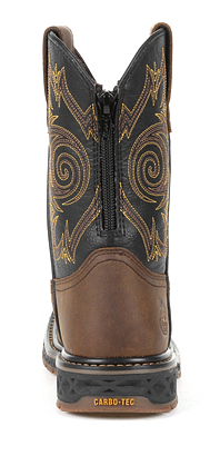 Youth Georgia GB00343Y Brown Carbo-Tec LT Pull-On Saddle Boot