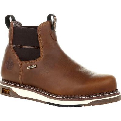 Georgia GB00352 Men's Soft Toe Wedge Waterproof Chelsea Work Boot