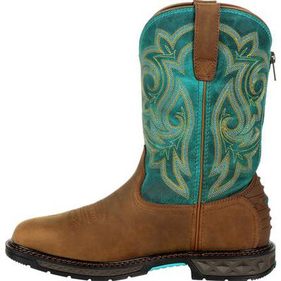 Women's Georgia GB00386 Carbo-Tec LT Steel Toe Waterproof Pull-On Work Boot