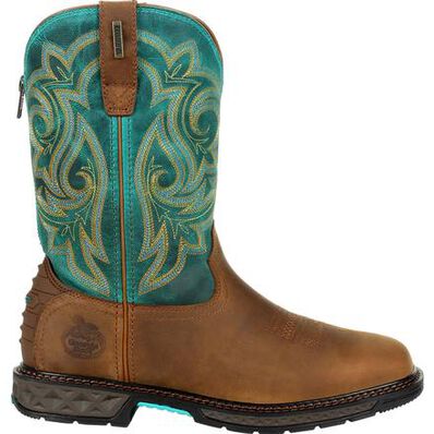 Women's Georgia GB00386 Carbo-Tec LT Steel Toe Waterproof Pull-On Work Boot