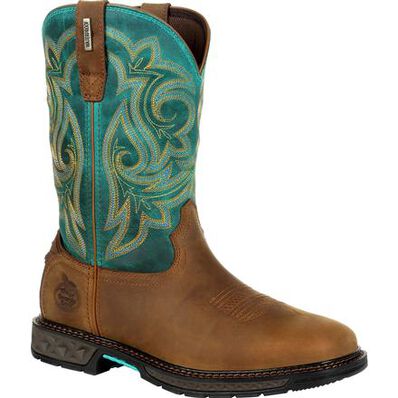 Women's Georgia GB00386 Carbo-Tec LT Steel Toe Waterproof Pull-On Work Boot