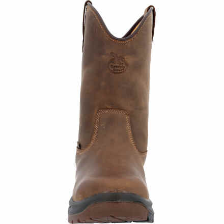 Georgia GB00523 Men's 10" OT Waterproof Pull On Soft Toe Work Boot (SHOP IN-STORES TOO)