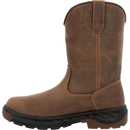 Georgia GB00523 Men's 10" OT Waterproof Pull On Soft Toe Work Boot (SHOP IN-STORES TOO)