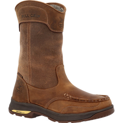 Georgia Boot GB00523 Unisex Work Boots - 10" Waterproof, Electrical Hazard Safe, AMP LT Memory Foam Insole