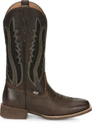 Women's Justin GY2971 Jaycie 12" Brown Square Toe Boot *CLOSEOUT*