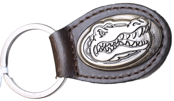 Zep-Pro KL6-BRW-UF University of Florida Small (Crazy Horse) Oval Concho Key Chain
