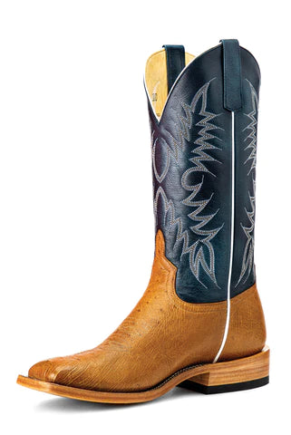Men'sHorse Power Top Hand HP8011 Antique Saddle Smooth Ostrich Square Toe Boot