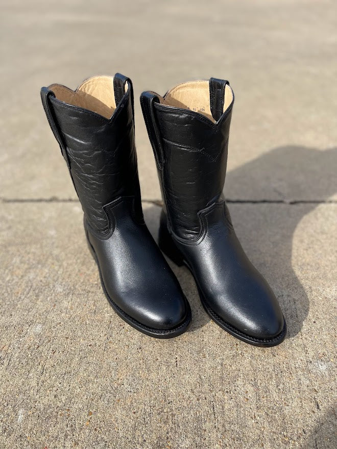 Cowtown 2806 Men's 10" Black Roper Boots