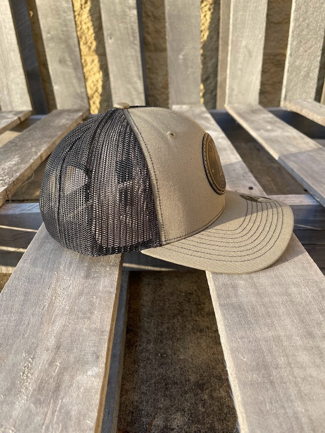 Oxford, Mississippi Leather Circle Patch Loden/Black Richardson 112 Cap
