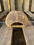 Oxford, Mississippi Leather Circle Patch Brown/Khaki Richardson 112 Cap back view