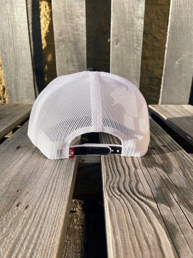 Hooey 2361T-BKWH "Rank Stock" Black/White Snap Back Cap