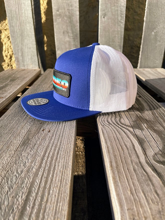 Hooey 2353T-BLWH "Rodeo" Blue/White Snap Back Cap