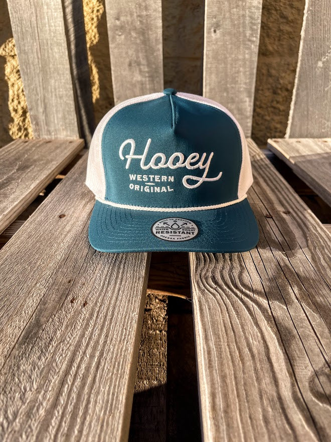 Hooey 2360T-TLWH "OG" Teal w/White Stitching Cap