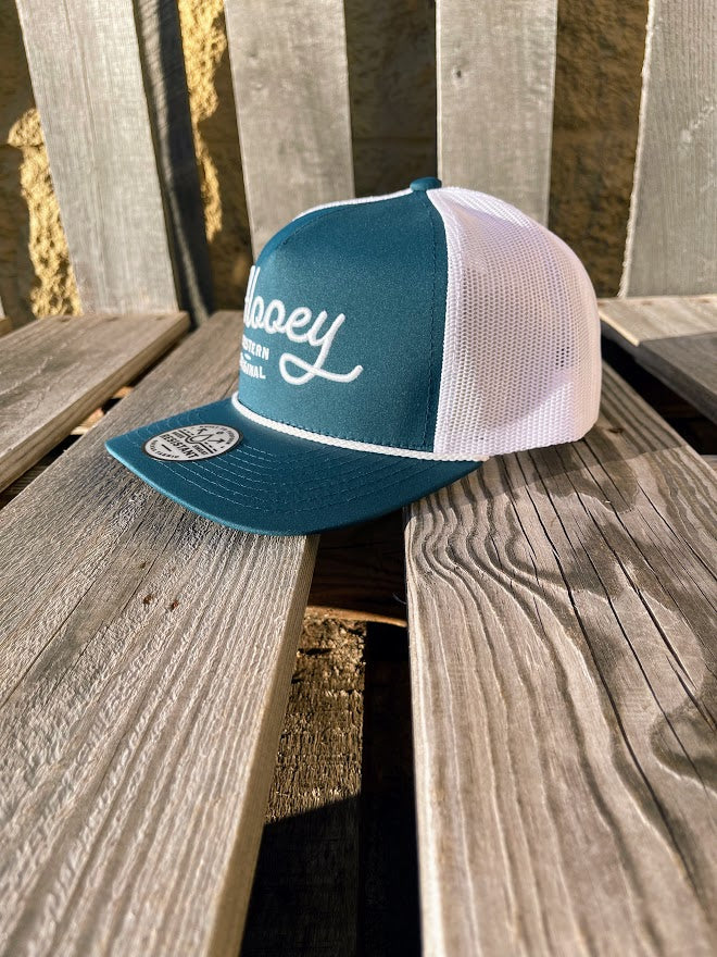 Hooey 2360T-TLWH "OG" Teal w/White Stitching Cap