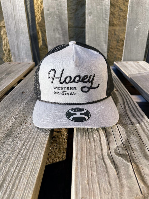 Hooey 2360T-GYBK "OG" Grey w/Black Stitching Cap