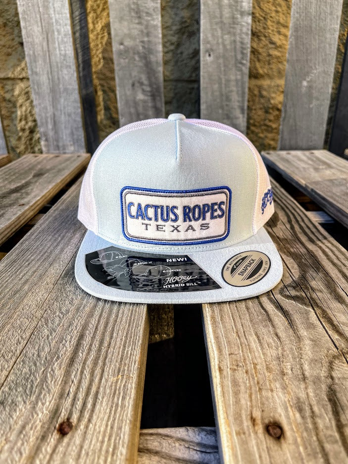 Hooey CR088 "Cactus Ropes" Blue/White Patch Snap Back Cap