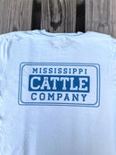 Mississippi Cattle Company MSCATTLESS-20 Chambray Short Sleeve Comfort Color T-Shirt