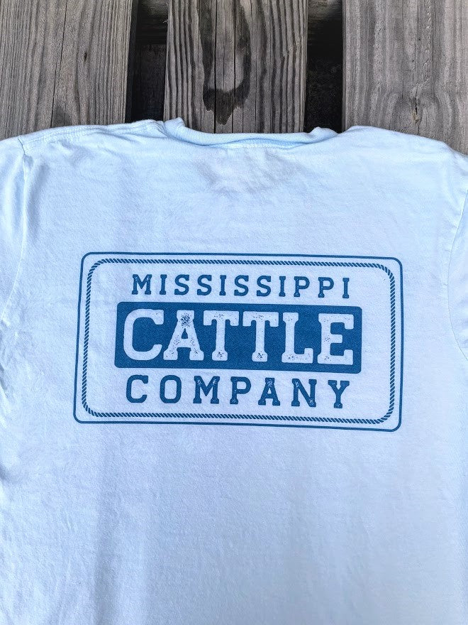 Mississippi Cattle Company MSCATTLESS-20 Chambray Short Sleeve Comfort Color T-Shirt