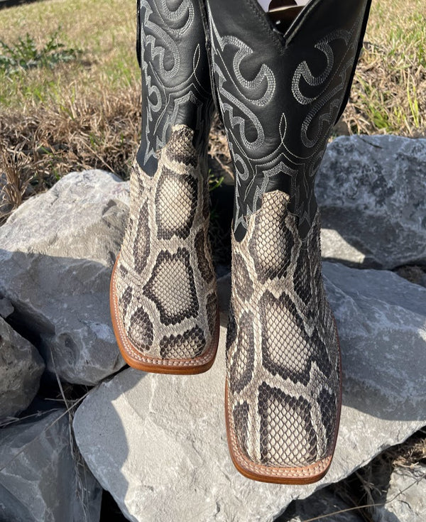 Cowtown Q810 Men's Rock Python Square Toe Boot