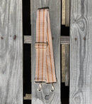 Brick and Tan purse strap. 