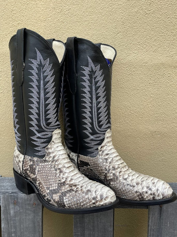 Cowtown W808 Natural Python R Toe Boot