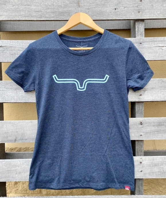 Kimes Ranch Ladies Outlier Vintage Navy T-Shirt