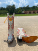 Women's Corral  13" Heart & Wings Snip Toe Boots *Closeout*