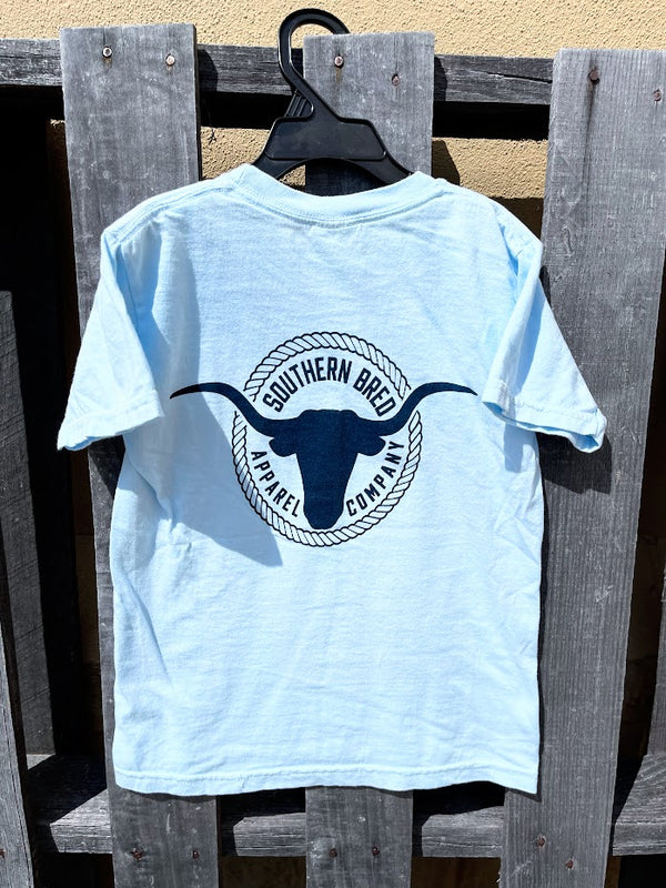 Youth Southern Bred “Longhorn" Apparel Co. Comfort Color T-Shirt (2 Colors)