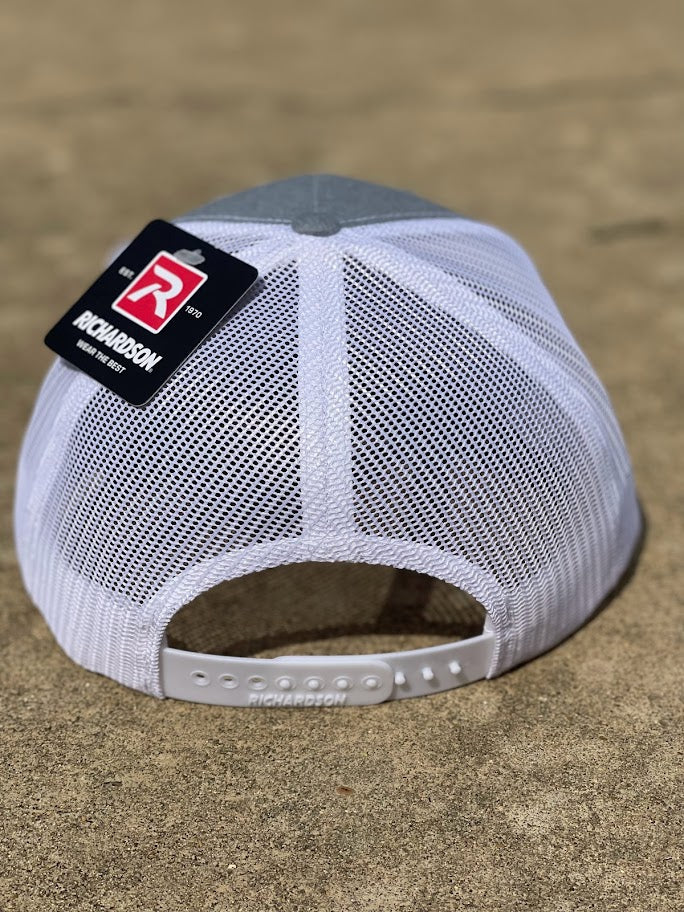 Dally Up 162 Heather/White with Embordered Praying Cowboy Richardson 112 Cap