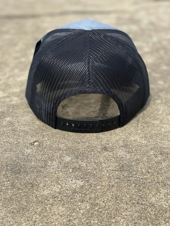 Dally Up 422 Heather & Black Richardson 112 Cap With 2nd Amendment American Flag Patch *CLOSEOUT*