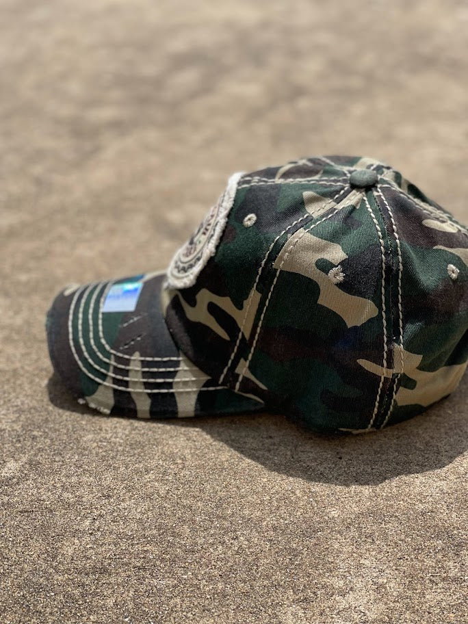 Jeep Hair Don't Care Camo Cotton Cap