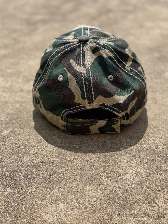 Jeep Hair Don't Care Camo Cotton Cap