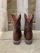 Men's Dan Post DPP5711 Tobacco Smooth Ostrich Wide Square Toe Boots *Closeout*