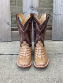 Cowtown Q6153 12" Oryx Caiman Belly Print Square Toe Boot