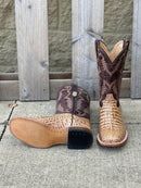 Cowtown Q6153 12" Oryx Caiman Belly Print Square Toe Boot