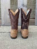 Cowtown Q6153 12" Oryx Caiman Belly Print Square Toe Boot