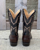 Cowtown R6084 12" Brown Gator Print R Toe Boot