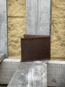 Zep-Pro Mississippi State University Bulldogs Brown “Crazy Horse” Leather Bi-fold Wallet